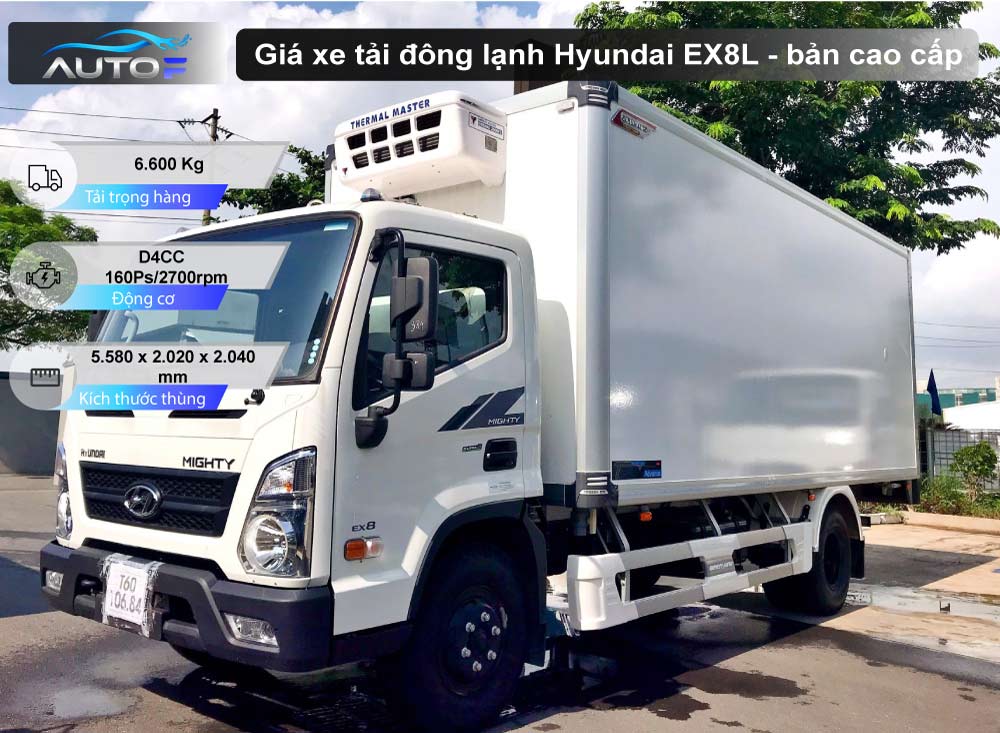 Giá xe tải đông lạnh Hyundai EX8L - Bản cao cấp